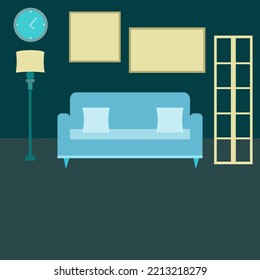 room decoration interior vector design background