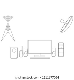 room design interior illustration
