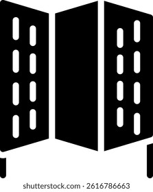 Room Divider Glyph Vector Icon Design