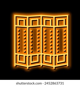 room divider neon light sign vector. room divider illustration