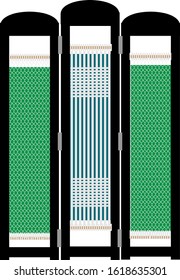 room divider tree panel connected display