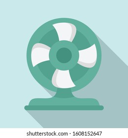 Room filter fan icon. Flat illustration of room filter fan vector icon for web design