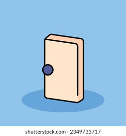 Ilustración del icono de la caricatura vectorial libre de habitación. Icono plano compartido aislado. estilo de dibujos animados planos