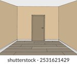 Room graphic color home interior sketch illustration vector 