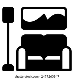 Room hotel travel holiday icion illustration