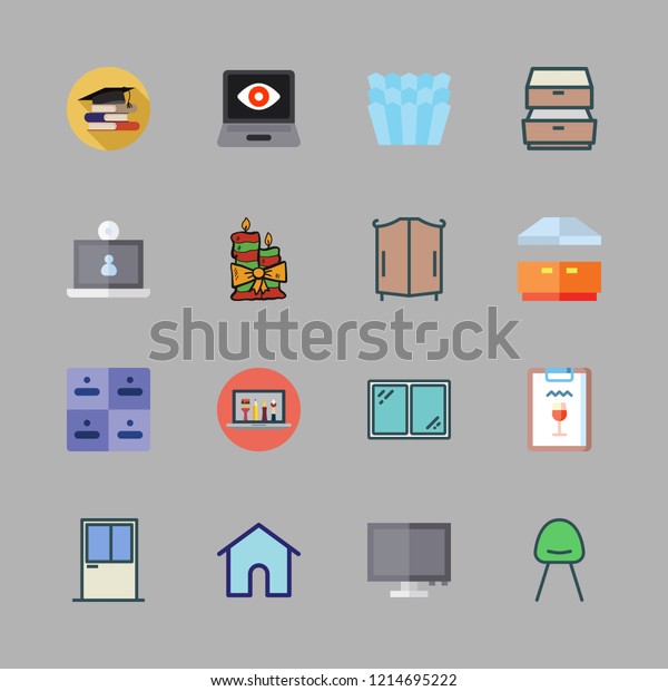 Room Icon Set Vector Set About Stock Vector (Royalty Free) 1214695222 ...