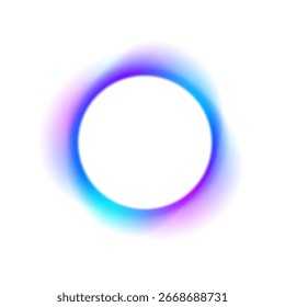 Room with isolated wavy border and blue orange gradient night light making minimal modern technology banner with cosmic symbol