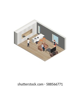 room isometric