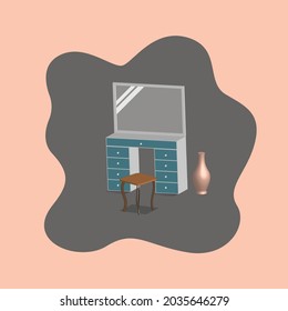 room isometric 3d illustration