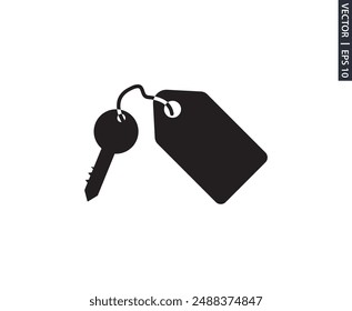 room key, hotel room key, apartment icon symbol template for graphic and web design