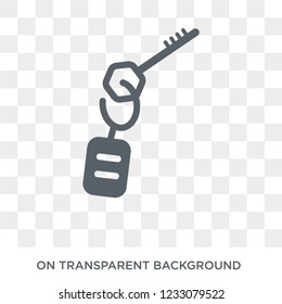 Room key icon. Room key design concept from Hotel collection. Simple element vector illustration on transparent background.