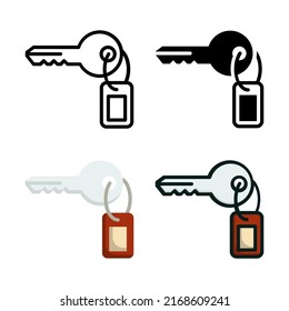 Room Key Icon Set Collection