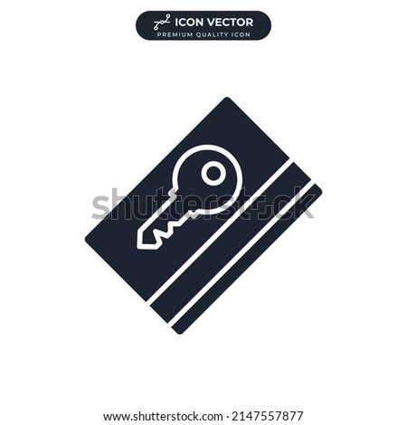 room key icon symbol template for graphic and web design collection logo vector illustration