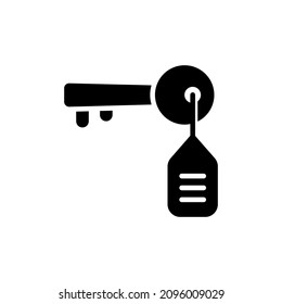 Icono ROOM KEY en vector. Logotipo