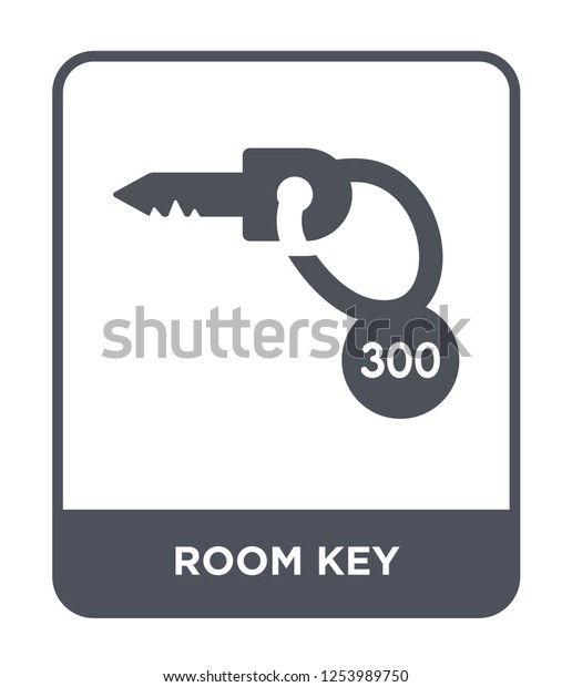 room key icon vector on white background,\
room key trendy filled icons from Hotel and restaurant collection,\
room key simple element\
illustration