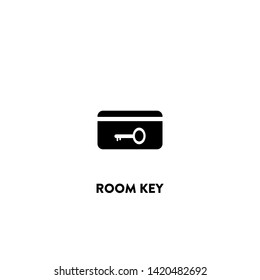 room key icon vector. room key sign on white background. room key icon for web and app