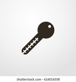 room key icon. vector sign symbol on white background