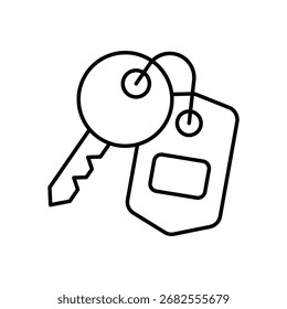 Ícone Vetor da chave da sala Ícone do vetor conceito ilustração de stock