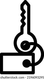 room key Vector illustration on a transparent background.Premium quality symbols.Thin line vector   icon for concept and graphic design.