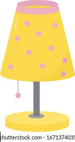 Zimmerlampe, Illustration, Vektorillustration auf weißem Hintergrund.