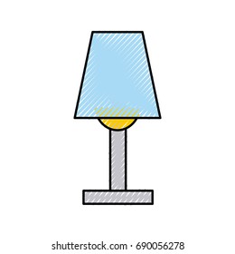 Room lamp isolated icon