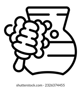 Room object cleaning icon outline vector. Home service. Company floor