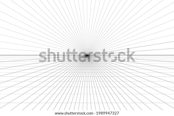 Room perspective grid\
background 3d Vector illustration. architecture model projection\
background template. Line one point perspective horizon perspective\
sheme