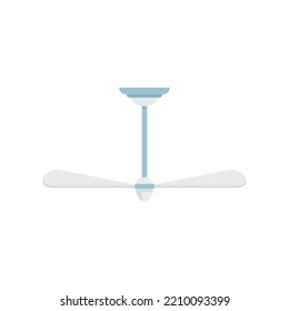 Icono de hélice de la habitación. Ilustración plana del icono vectorial de la hélice de la habitación aislado en el fondo blanco