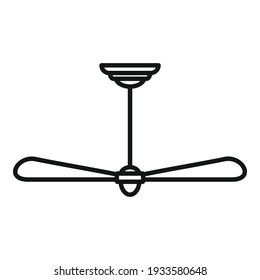 Room propeller icon. Outline room propeller vector icon for web design isolated on white background