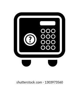 In room safe creative icon. Simple element illustration. in room safe concept symbol design from Hotel collection,  Home small safe box, Flat icon of safe icon