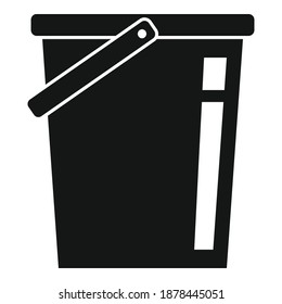 Room service clean bucket icon. Simple illustration of room service clean bucket vector icon for web design isolated on white background