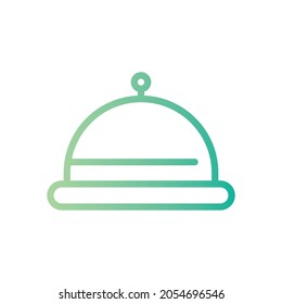 Room Service gradient icon isolated on white background
