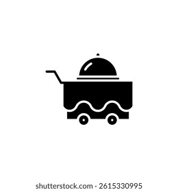 room service, hotel service icon	