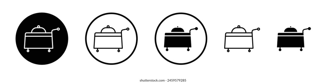 Room Service Icon Collection. Vector Symbol for Hotel Catering and Food Service.