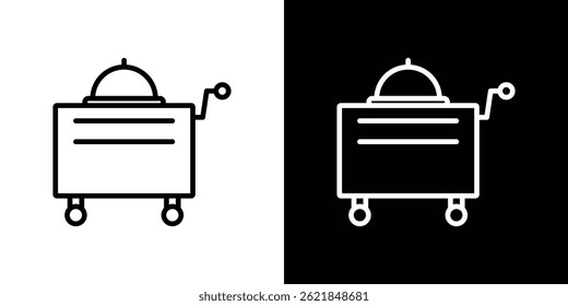 Room service icon concept stroke on white background