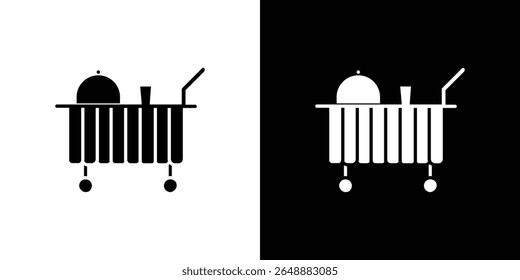 Room service icon of a flat style vector