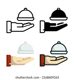 Room Service Icon Set Collection