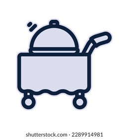Room service icon. sign for mobile concept and web design. vector illustration