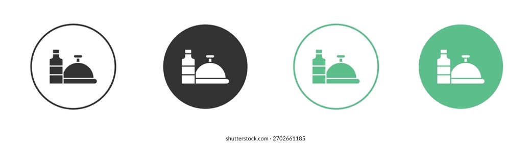 Room service icon vector, filled flat sign, solid pictogram