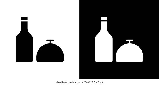Icono de servicio de habitaciones - Vector. Estilo de diseño plano eps 10