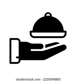 Room Service icon vector illustration logo template isolated on white background