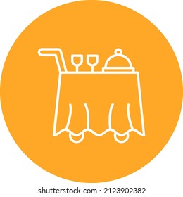 Room Service icon vector image. Can also be used for web apps, mobile apps and print media.