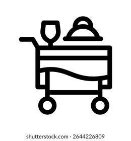Room Service Icon Vector Symbol Design Illustration