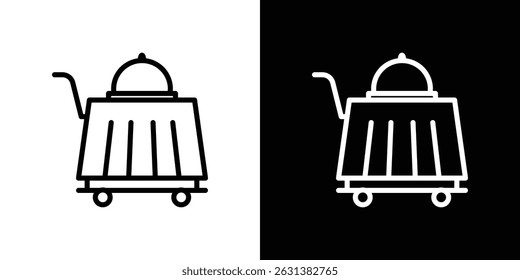 Vector del icono del servicio de habitación para el Web, el ordenador y los App móviles