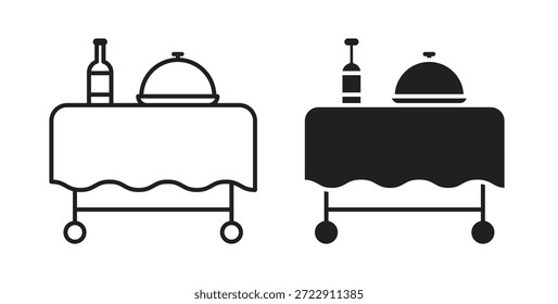 Room service icon for web and app. vector illustration eps