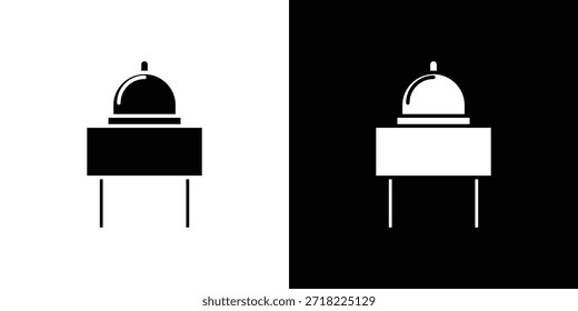 Iconos del servicio de habitaciones. Vector Plantilla Ilustración Símbolo Píxeles Perfecto