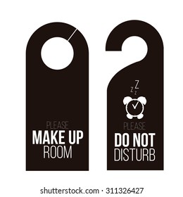Room service over color background