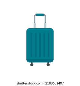 Room service travel bag icon. Flat illustration of room service travel bag vector icon isolated on white background