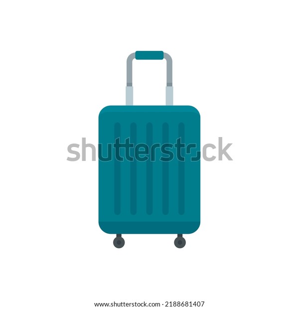 Room service\
travel bag icon. Flat illustration of room service travel bag\
vector icon isolated on white\
background