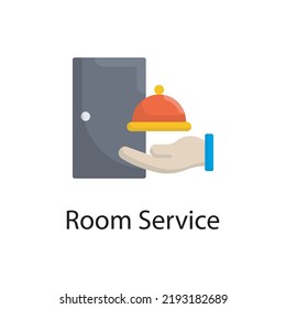 Room Service vector flat Icon Design illustration. Miscellaneous Symbol on White background EPS 10 File